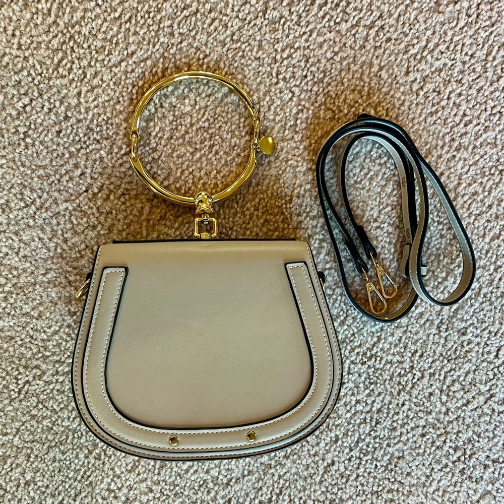 Gold-Handle Bracelet Bag - Picture 2 of 6